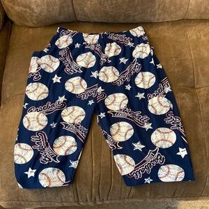 𝅺women’s baseball print full length Leggings